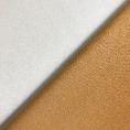 Reversible yellow ochre and cream twill weave cashmere fabric coupon 3m or 1,50m x 1,50m