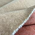 Mottled orange brown with pink undertone Reversible cashmere fabric coupon  3m x 1.50m