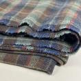 Green/blue/brown/red wine checked woolen suiting fabric 1,50m or 3m x 1,40m