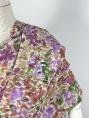 Viscose crepe fabric coupon with faded flowers patterns 3m x 1.40m