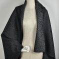 chracoal grey SMALL GRID-LIKE PATTERN wool felt fabric coupon 1,50m or 3m x 1m50