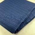 navy pure wool fabric coupon with tone-on-tone textured embossed stripes 1.50m or 3m x 1.40m