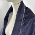 navy blue with purple undertones linen fabric coupon 1.50m or 3m x 1.40m