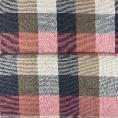 Rustic checked pilou cotton twill fabric coupon 3m x 1.40m