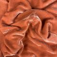 Velvet fabric coupon in viscose and silk color salmon 1.50 or 3m x 1.40m