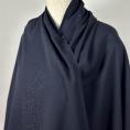Light Navy Wool Crepe Fabric Coupon 1.50m or 3m x 1.50m