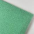 Apple green embroidery anglaise fabric coupon 1m50 or 3m x 1,40m