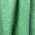 Apple green embroidery anglaise fabric coupon 1m50 or 3m x 1,40m