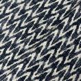 Coupon of silk and viscose crepe fabric white background grey and black pattern 1.50m or 3m x 1.40m