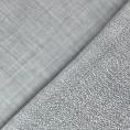 Wool etamine, silk and sky blue chevron weave fabric coupon 1,50m or 3m x 1,40m