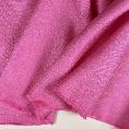 Linen and silk fabric coupon with pink chevron weave 1,50m or 3m x 1,40m