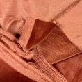 Coupon of caramel brown smooth cotton velvet fabric 1.50m or 3m x 1.40m