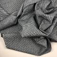 Black, blue, white and grey mini houndstooth wool suiting fabric 1,50m or 3m x 1,40m