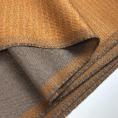 Reversible beige and orange squared cashmere fabric coupon 3m or 1,50m x 1,50m