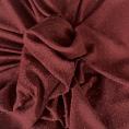 Lightweight red polyester crepe fabric coupon with golden stitches 1,50m or 3m x 1,50m