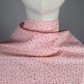 Pale pink embroidery anglaise fabric coupon 1m50 or 3m x 1,40m