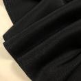 Black double silk crepe fabric coupon 1,50m or 3m x 1,15m