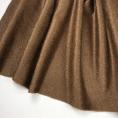 Burnt caramel coloured velvety polyamide coating fabric coupon 1,50m or 3m x 1m40