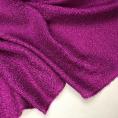 Dark magenta wool and silk etamine fabric coupon with a chevron weave 3m x 1,40m