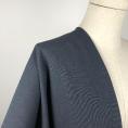 Navy twill weave cotton and linen fabric coupon 1,50m or 3m x 1,40m