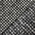 Black and grey houndstooth virgin wool and mohair fabric coupon 3m x 1.50m