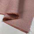 Pale pink basketweave linen and silk fabric coupon 1.50m or 3m x 1.40m