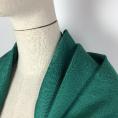 Emerald green basketweave linen and silk fabric coupon 1.50m or 3m x 1.40md silk fabric coupon 1.50m or 3m x 1.40m