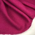 Magenta pink virgin wool tweed fabric coupon 1m50 or 3m x 1.40m