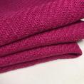 Magenta pink virgin wool tweed fabric coupon 1m50 or 3m x 1.40m