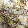 Light viscose crepe fabric coupon with abstract patina patterns 1,50m or 3m x 1,40m