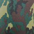 Cotton twill fabric coupon with camouflage print 1,50m or 3m x 1,40m
