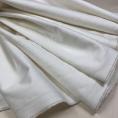Off-white cotton and linen gabardine twill weave fabric coupon with 1,50m or 3m x 1,50m