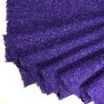 Purple flecked virgin wool tweed fabric coupon 1,50m or 3m x 1,50m