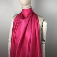 Neon pink silk twill fabric coupon 2m or 4m x 0,90m