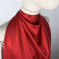 Vermilion red silk twill fabric coupon 2m or 4m x 0,90m