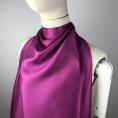 Plum purple silk twill fabric coupon 2m or 4m x 0,90m
