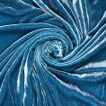 Azur blue viscose and silk velvet fabric coupon 1m50 ou 3 x 1,40m