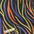 Coupon of cotton voile fabric with zebra skin print 1,50m ou 3m x 1,40m
