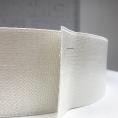 White wide woven flat elastic in 1m x 8cm