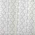 Coupon lace small flowers in mixed polyester white 1m x 90 cm