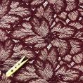 Coupon polyester burgundy lace 1m x 1.60m