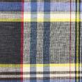 Linen voile fabric tartan style with multicoloured checks 3m x 1,40m