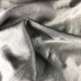 Grey cotton and silk satin fabric coupon 1,50m or 3m x 1,40m