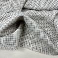 Coupon of cotton fabric and polyester houndstooth biege and brown 3m or 1,50m x 1,50m