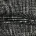 Coupon of cold wool fabric with small checks black white and gray 1.50m or 3m x 1.50m