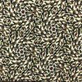olyester twill fabric coupon with mini camouflage pattern on pastel green background 1,50m or 3m x 1,40m