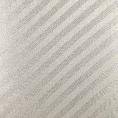 White silk georgette crepe fabric with little diagonal stripes 1,50m or 3m x 1,30m