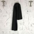 Black wool blend fabric coupon 1,50m or 3m x 1,50m