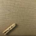 Linen and cotton fabric coupon dark beige mini irregular stripes 1.50 or 3m x 1.40m
