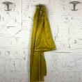 Coupon of Silk twill fabric coupon satin green mustard 2m or 4m x 0.95m